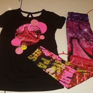 paris top and leggings set